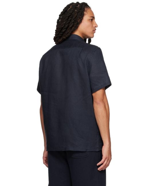 Lacoste Black Navy Short Sleeve Shirt for men