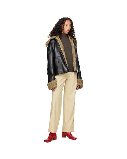 Nanushka Natural Off-white Nessa Trousers