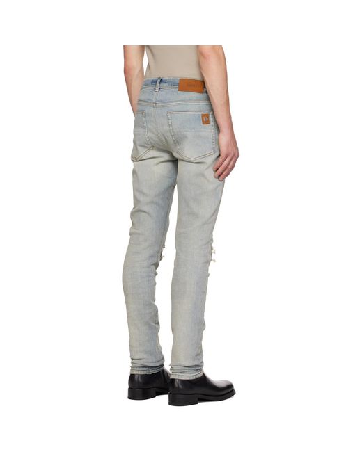 Amiri Blue Studs Mx1 Jeans for men