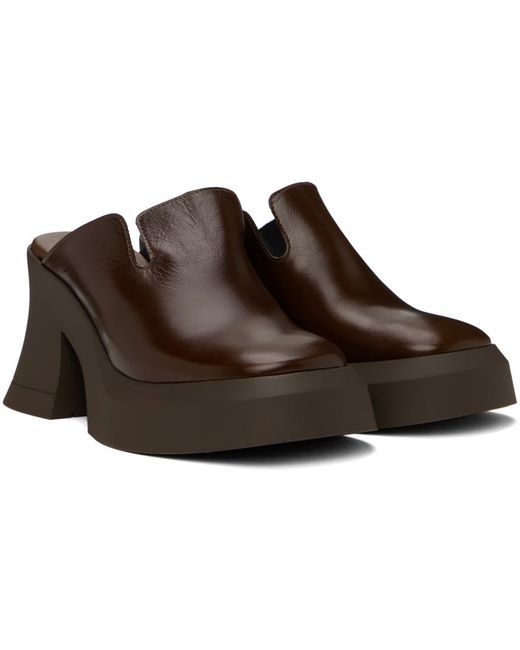 Chaussures à talon bottier otavia brunes Miista en coloris Black