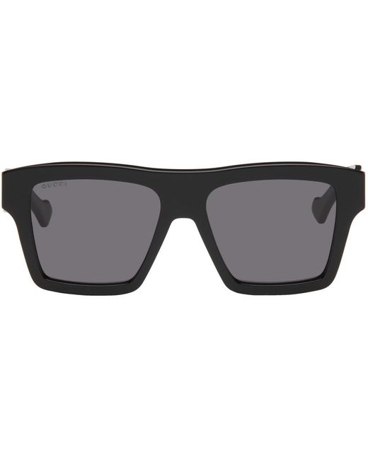 Gucci Black Square Sunglasses for men