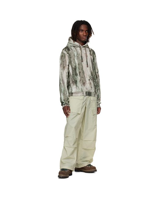 RCOS Black Khaki Stack Logo Hoodie for men