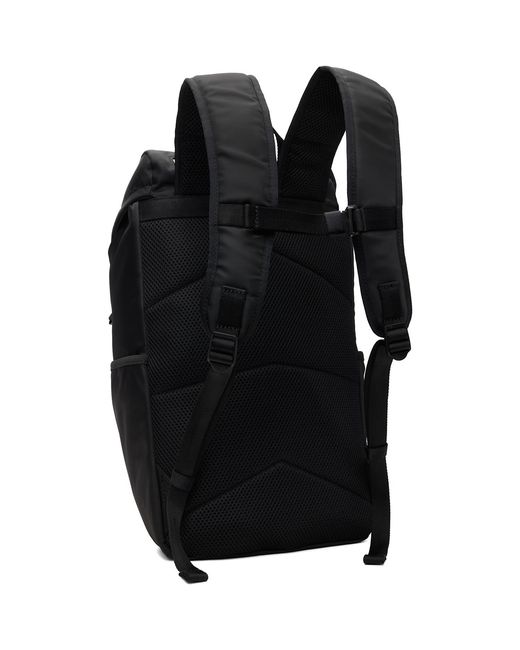 HUGO Black Twill Backpack for men