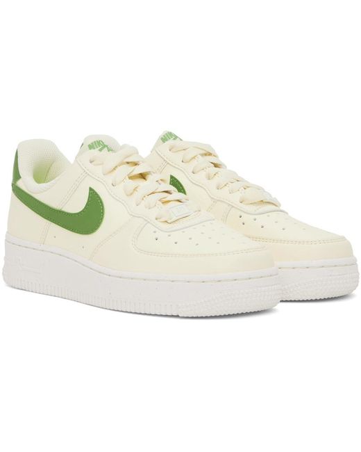 Nike Black Off-white & Green Air Force 1 '07 Next Nature Sneakers