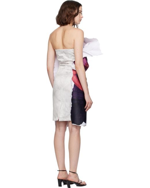 Abra Red Poster Midi Dress