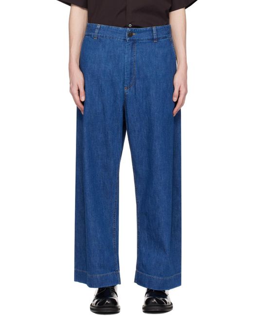 Studio Nicholson Blue Four-pocket Jeans for men