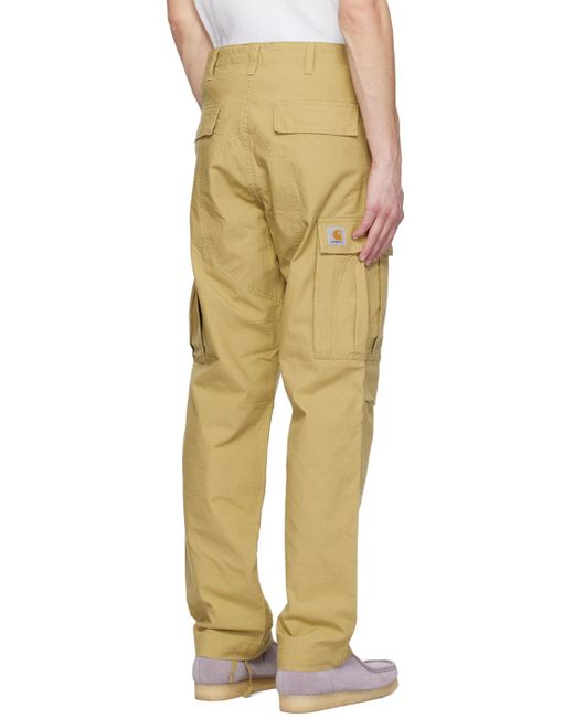 Carhartt Yellow Regular Cargo Pants for men