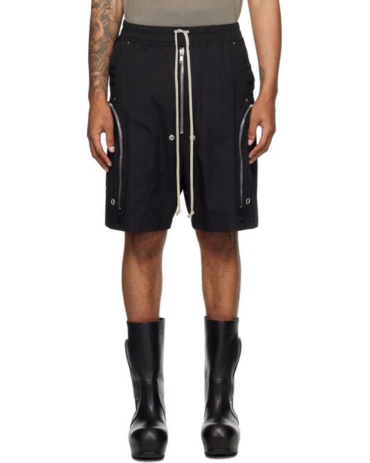 リックオウエンス　ブラック Concordians Bauhaus Bela メンズ Rick Owens ブラック Concordians Bauhaus Bela ショートパンツ