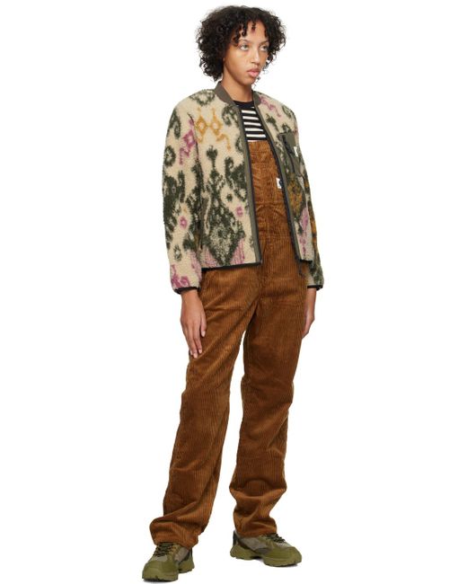 Carhartt Multicolor Beige & Khaki Janet Bomber Jacket