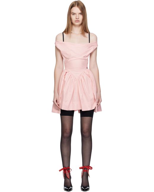 Robe Courte Sunday Rose Vivienne Westwood en coloris Black