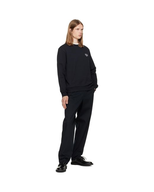 A.P.C. Black Lawrence Chino Trousers for men