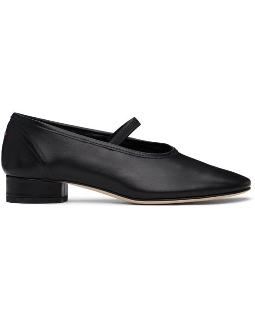Aeyde ブラック Pippa レザー フラットシューズ Black