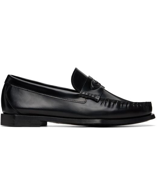 Casablanca Black Leather Loafers