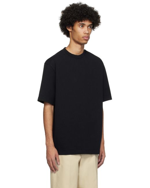 Rohe Black Oversized T-shirt for men