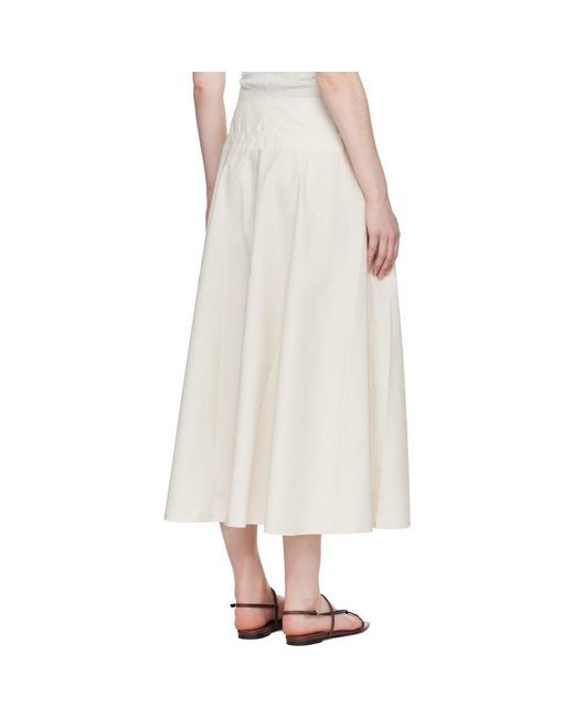 Studio Nicholson Natural Off- Agat Maxi Skirt
