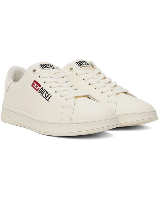 DIESEL Black Off-white S-athene Sneakers for men