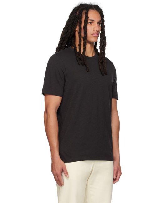 Theory Black Essential T-shirt for men