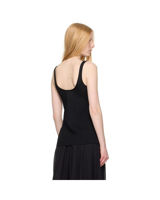 Totême  Black Sablé Tank Top