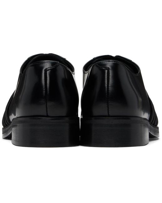 メンズ STEFAN COOKE ブラック Elastic Biker ダービー ブラック