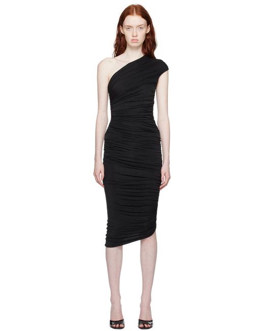 Robe midi ira noire GAUGE81 en coloris Black