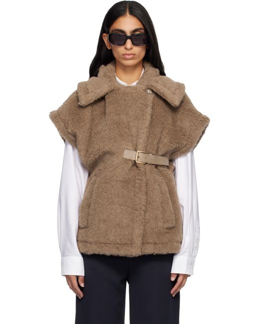 Max Mara Multicolor Newabav Faux-Fur Jacket