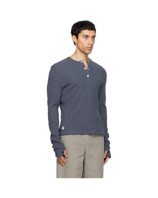 Carrera Blue Lis Classic Henley for men