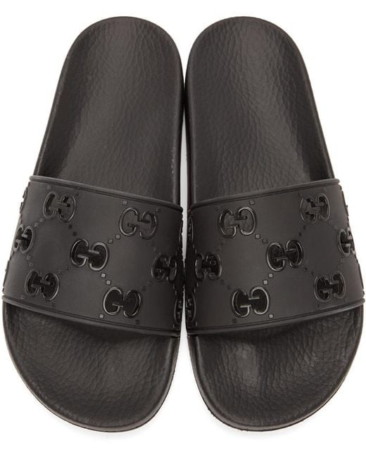 gucci black slides men
