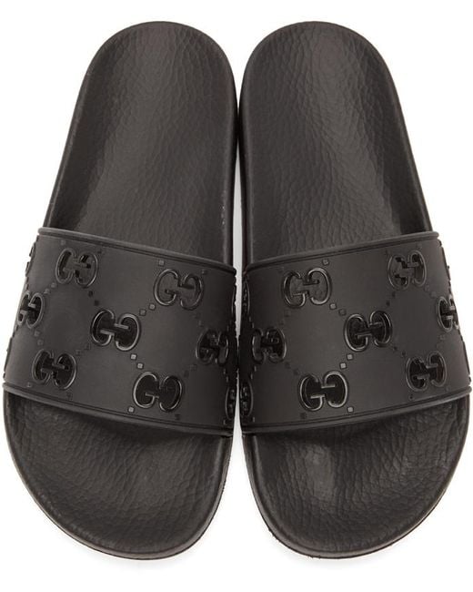 Men Black Gucci Slides Latvia, SAVE 46% 