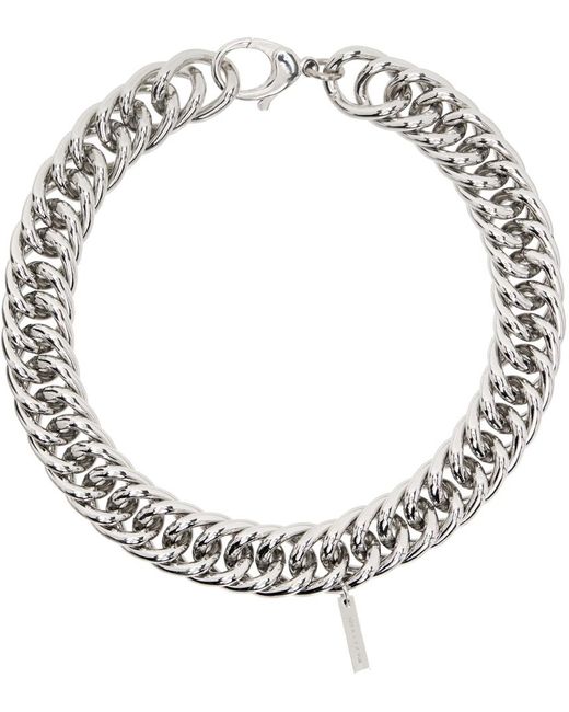 1017 ALYX 9SM Metallic Silver Chunky Chain Necklace for men