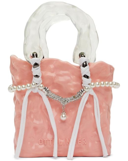OTTOLINGER Multicolor Pink Signature Ceramic Chain Top Handle Bag