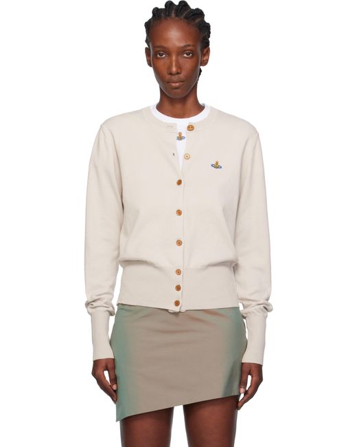 Vivienne Westwood Natural Taupe Bea Cardigan