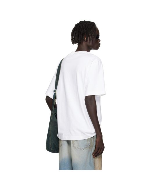 Acne Multicolor Stamp Logo T-Shirt for men