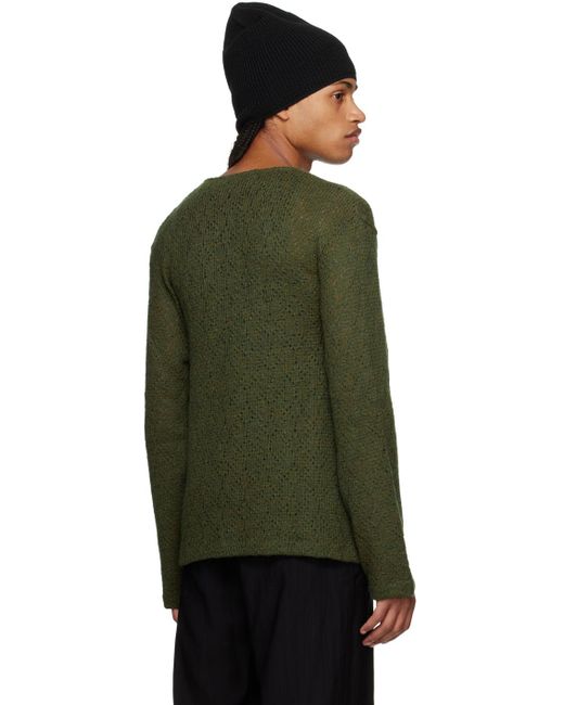 Our Legacy Green Double Lock Sweater for men
