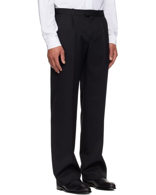 Our Legacy Black Slack Trousers for men