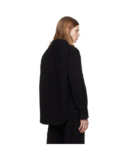 Louis-Gabriel Nouchi Black Chest Pocket Denim Shirt for men