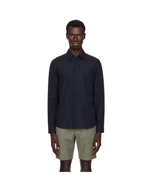 Veilance Blue Stema Ls Shirt for men