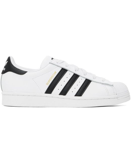 Mens adidas originals top shoes black white