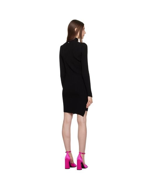 Versace Black Slashed Minidress