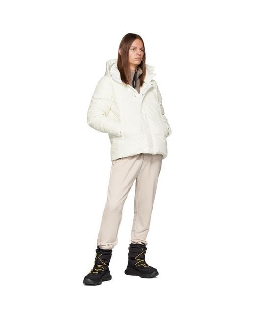 Canada Goose White Humanature Wyndham Down Jacket for men