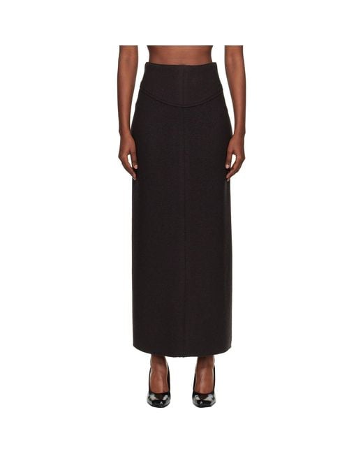 Lanvin Black Pencil Maxi Skirt