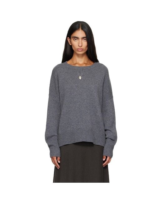 Lisa Yang Gray Mila Sweater