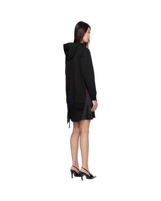 3.1 Phillip Lim Black Combo Hoodie & Minidress Set