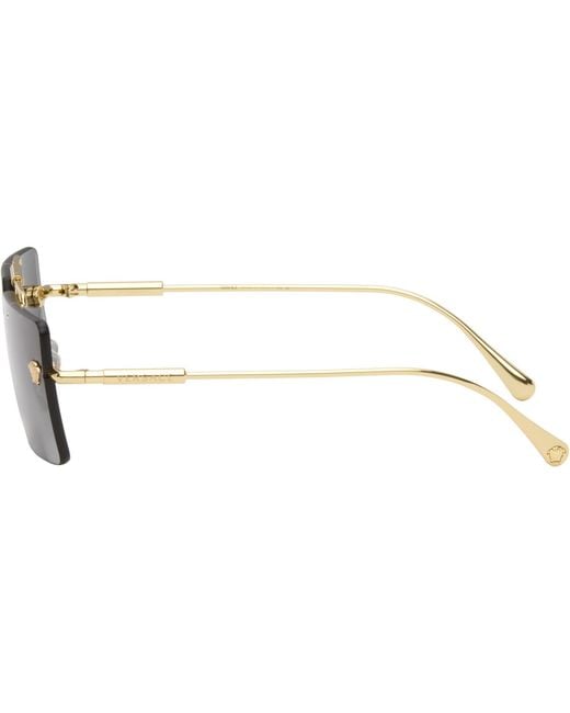 Versace Gray Medusa Sunglasses for men
