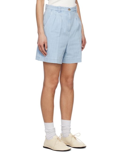 A.P.C. Blue Nola Denim Shorts
