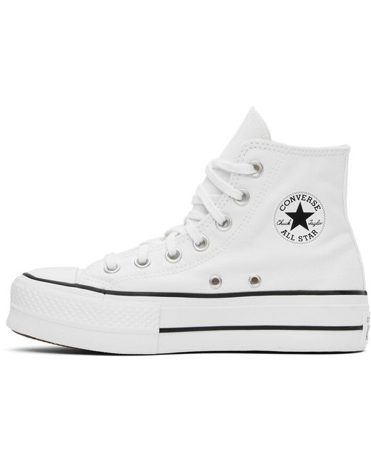 Converse Black Chuck Taylor All Star Canvas Platform High Top Sneakers