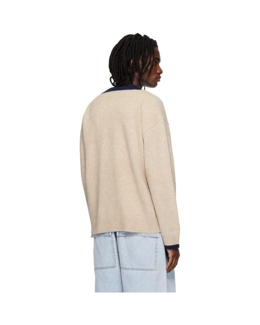 Entire studios Black Off- Echo Knit Sweater for men