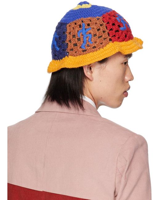 Chapeau colore en crochet à images Kidsuper pour homme en coloris Pink