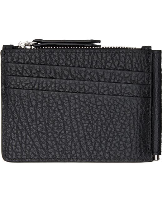 Maison Margiela Black Money Clip Wallet for men