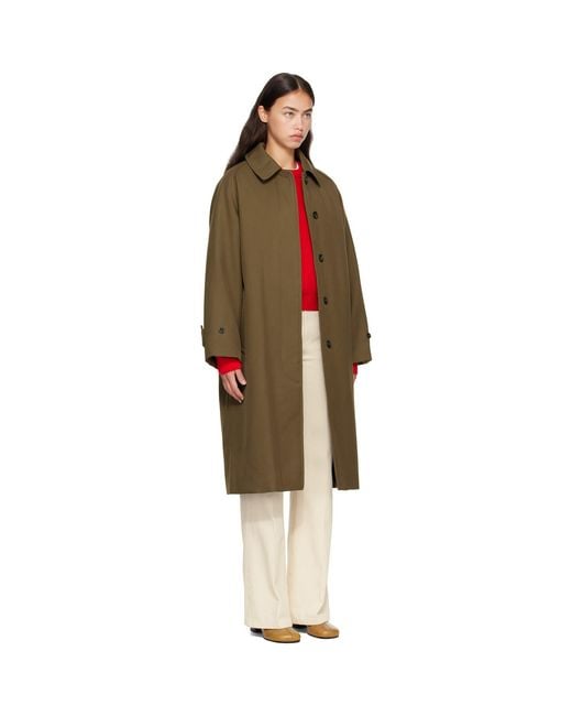 A.P.C. Multicolor Khaki Water-Repellent Wool Jacket