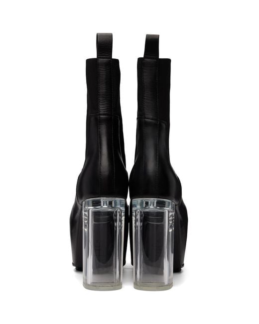 Rick Owens Black Tower Grilled Kiss 45 Boots for men
